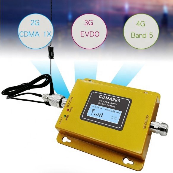 Cheap 70dB Gold LCD Display 2G 3G 4G GSM CDMA 980MHz Mobile Phone Signal Booster Amplifier Repeater